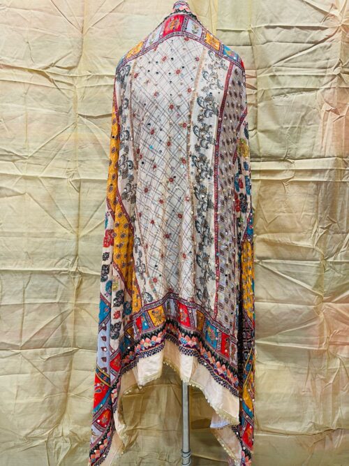 Exclusive Pure Chanon Chiffon Pakistani Karachi Work Mirror Dupatta