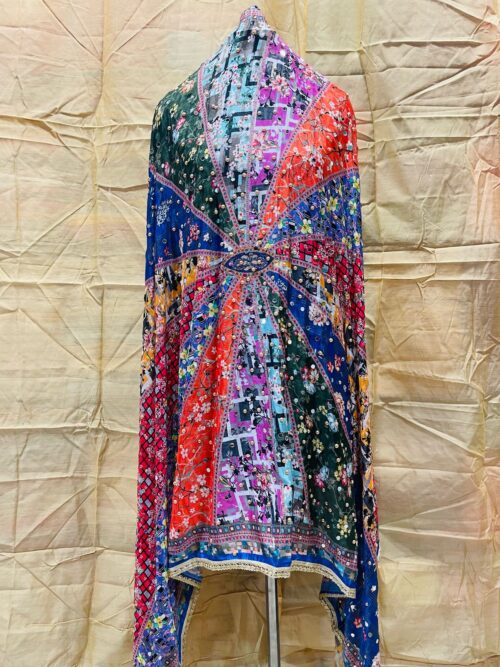 Exclusive Pure Original Chanon Chiffon Pakistani Karachi Work Mirror Dupatta