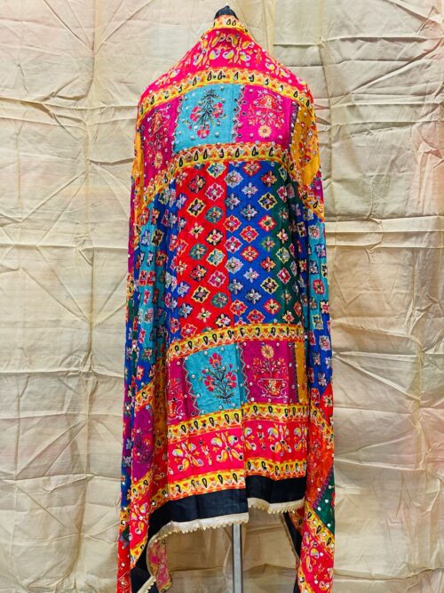 Exclusive Pure Original Chanon Chiffon Pakistani Karachi Work Mirror Dupatta