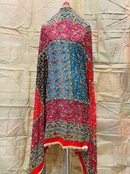 Exclusive Pure Original Chanon Chiffon Pakistani Karachi Work Mirror Dupatta