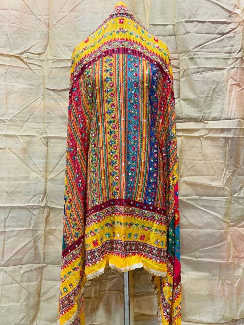 Exquisite Chanon Chiffon Pakistani Karachi Mirror Work Dupatta