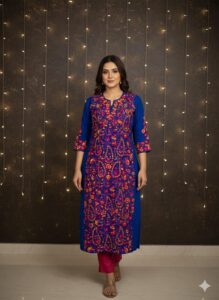 handwork-georgette-base-phulkari-kurti-3
