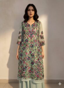 handwork-georgette-base-phulkari-kurti